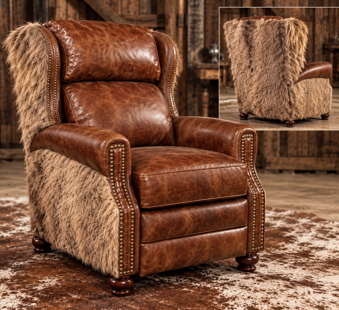 Buffalo Leather Roper XL front and rear views