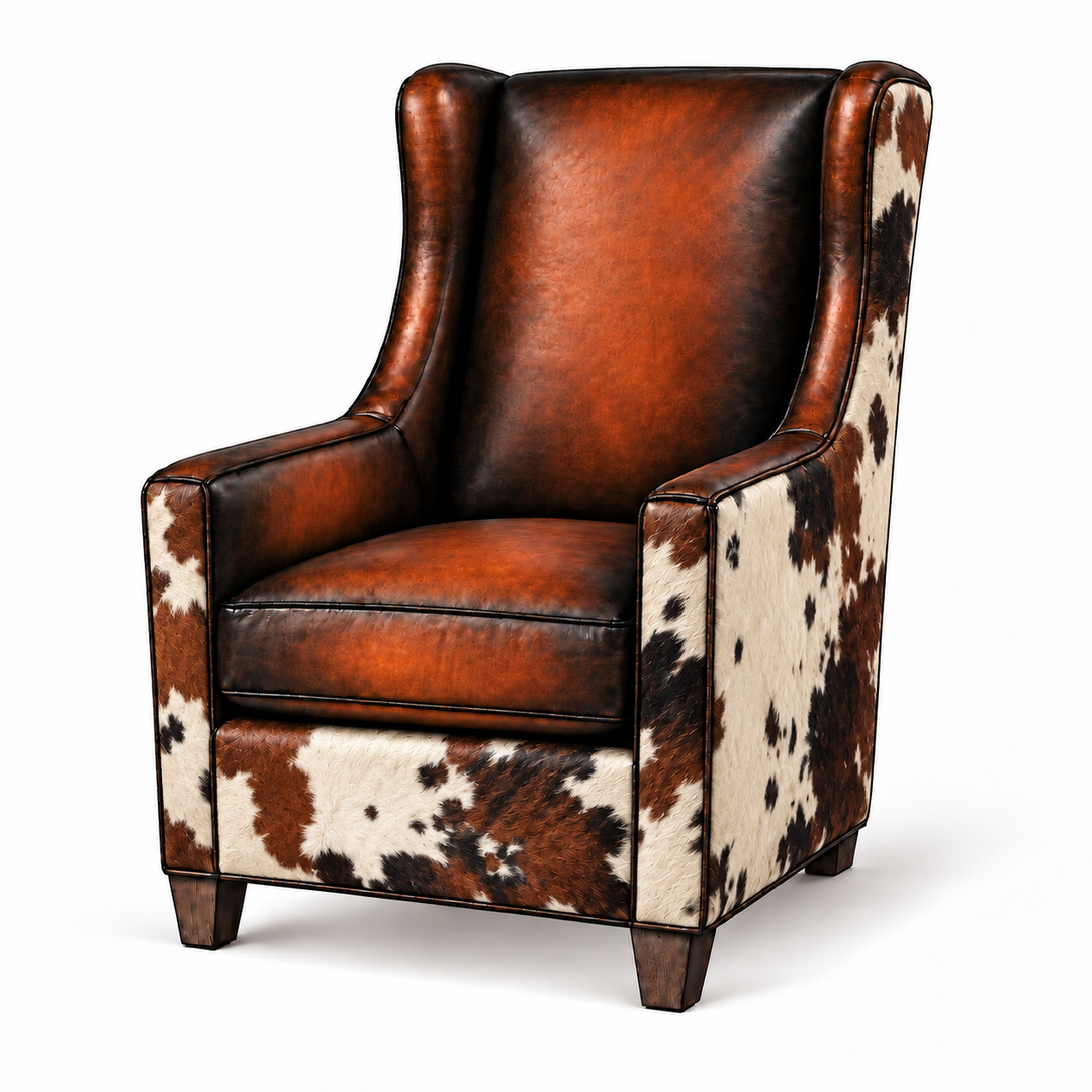 Finn with tri-color cowhide